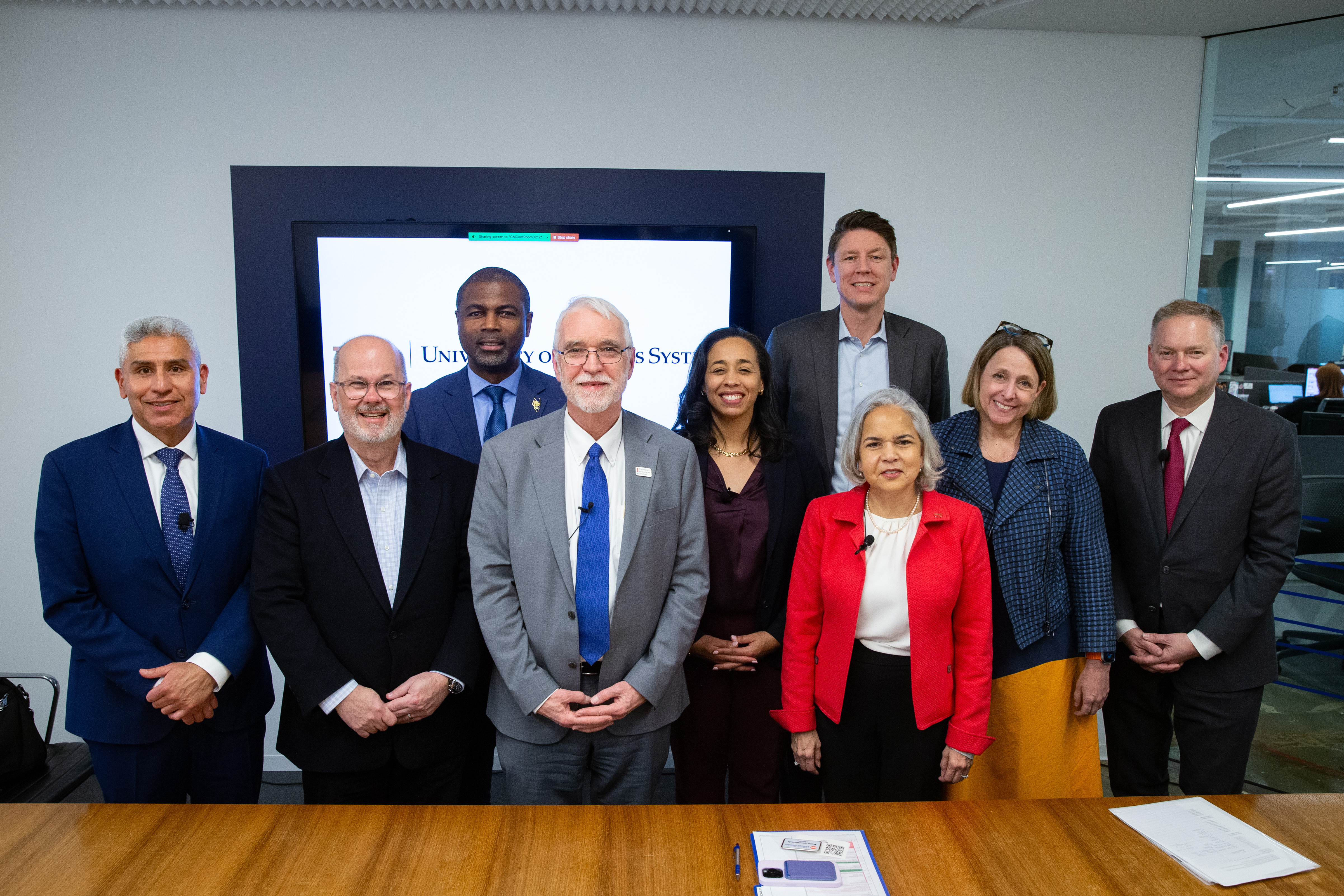 President Killeen and colleagues in a group photo