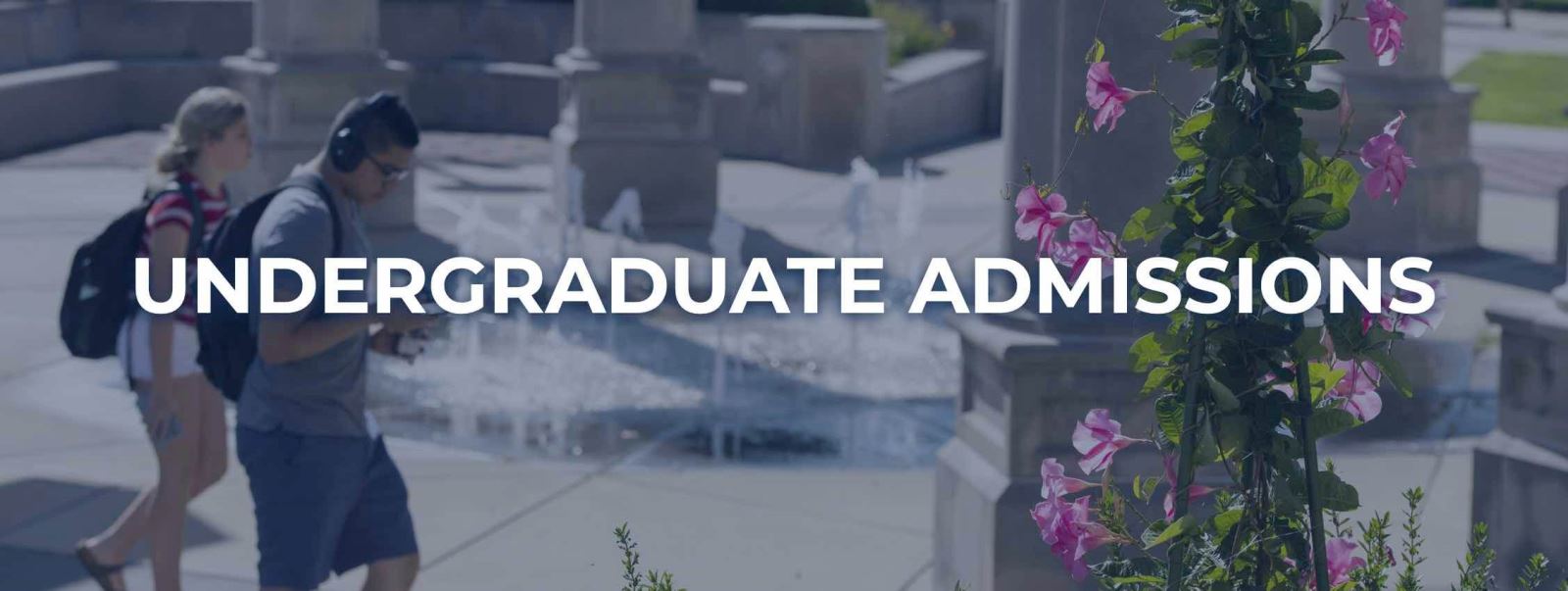 Students walking in front of UIS colonnade: 